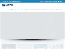 Tablet Screenshot of divejervisbay.com